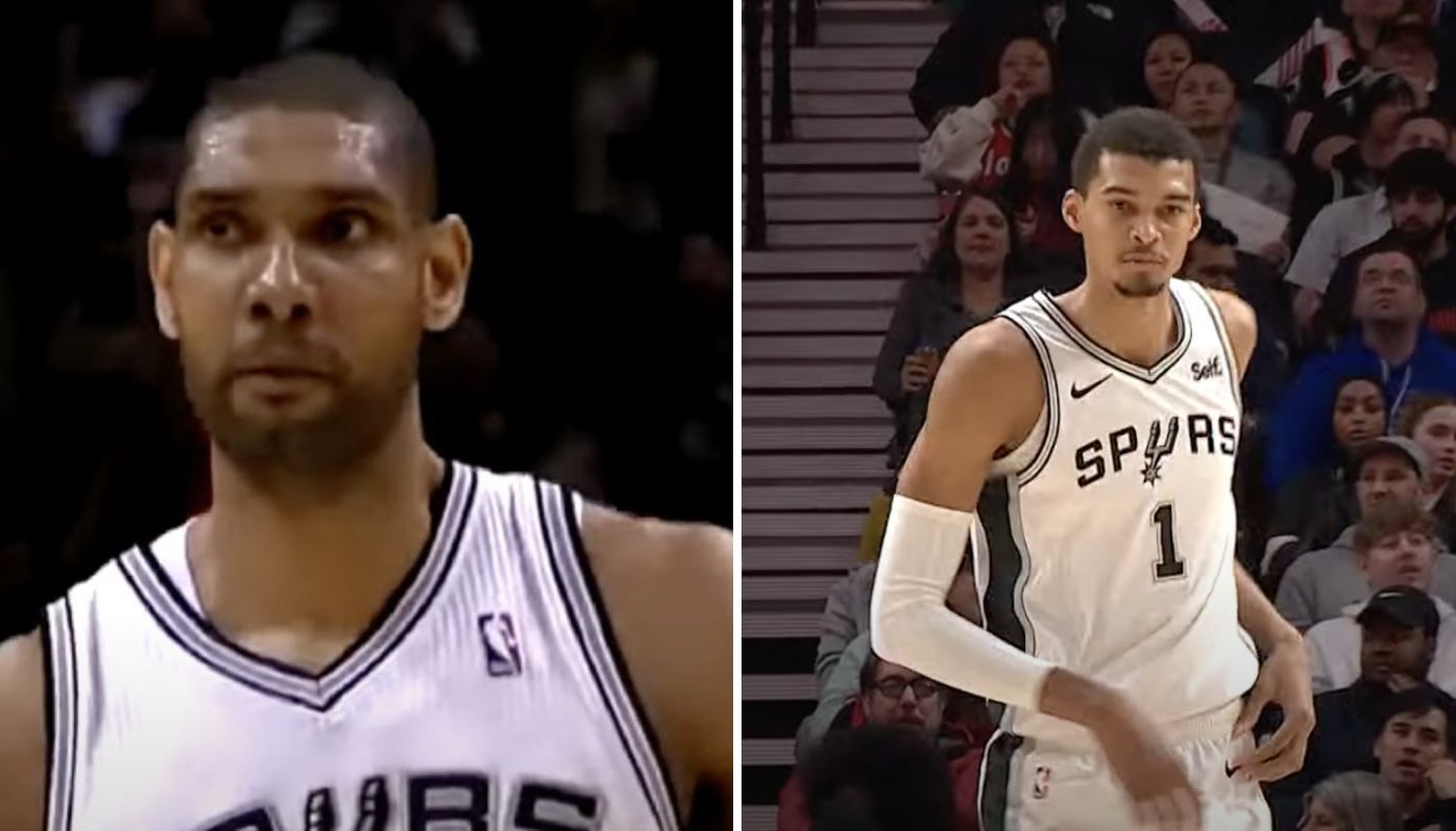 NBA Tim Duncan et Victor Wembanyama