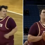 NCAA – « Il sait tout faire » : le colosse Connor Williams (2m10, 163 kilos) fait le buzz !