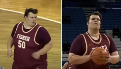 NCAA – « Il sait tout faire » : le colosse Connor Williams (2m10, 163 kilos) fait le buzz !