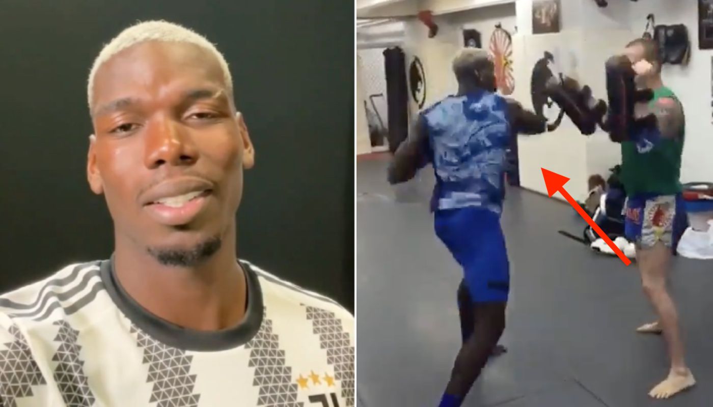 Paul Pogba s'essaie au MMA