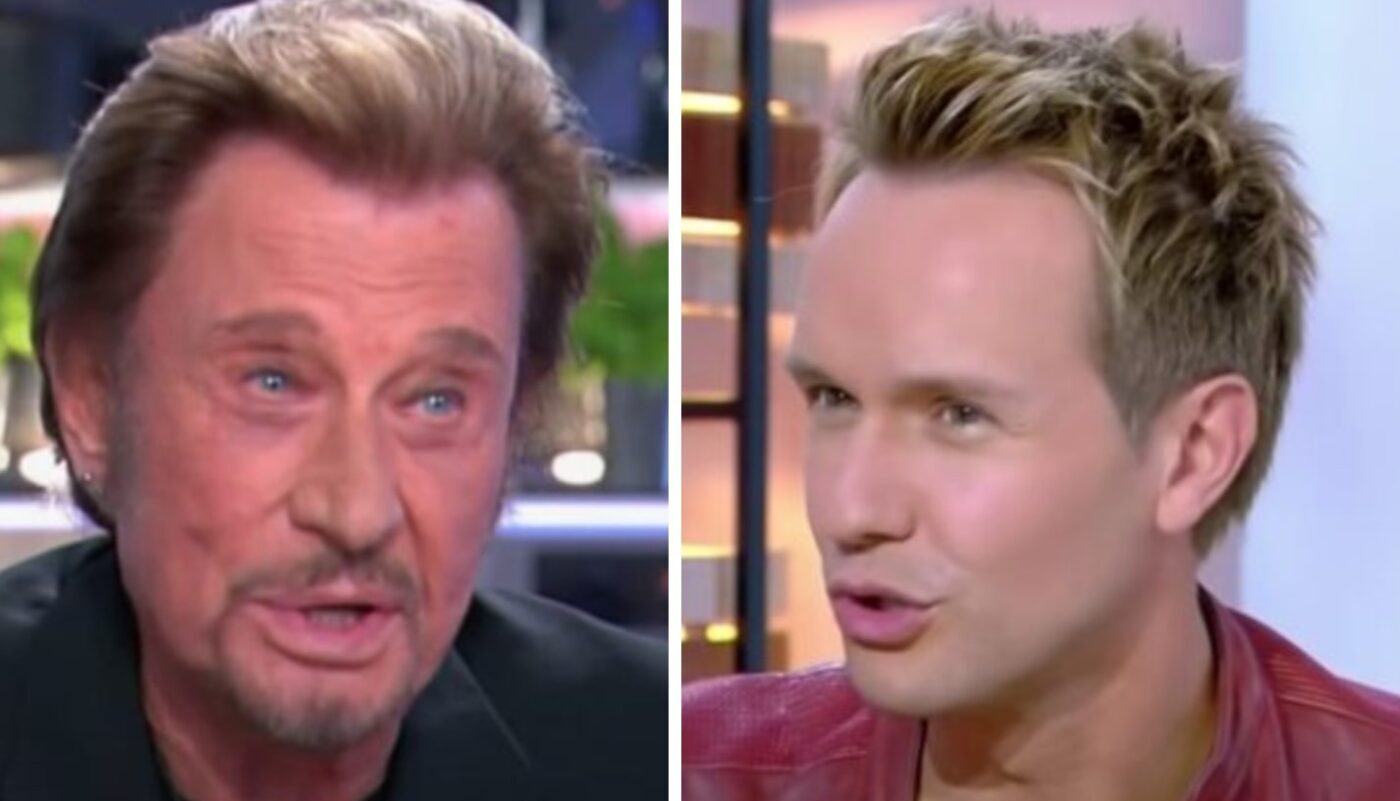 Johnny Hallyday et Cyril Féraud