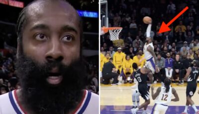 NBA – « Sidéré » : Après l’énorme poster de LeBron, la réaction virale de James Harden !