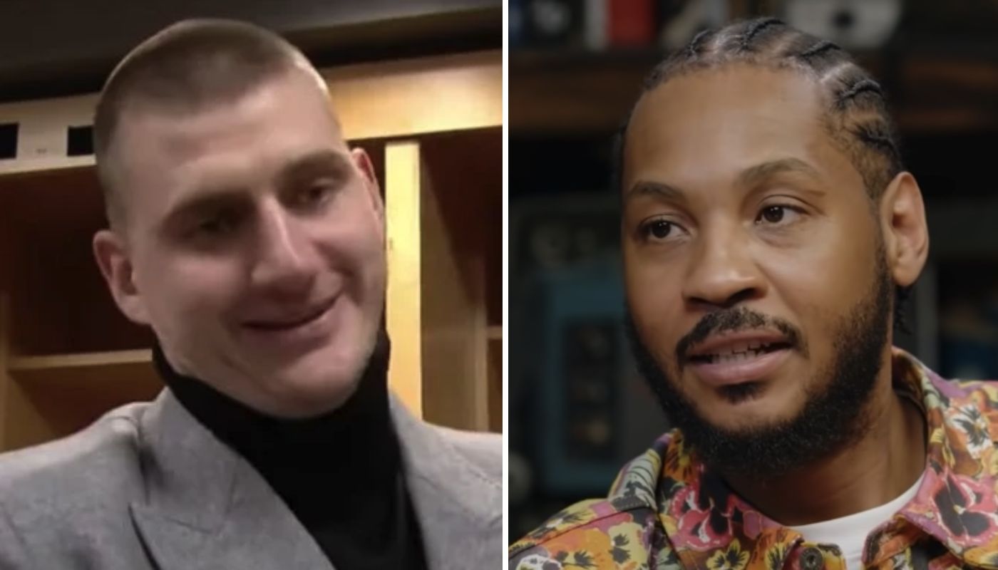 Nikola Jokic et Carmelo Anthony