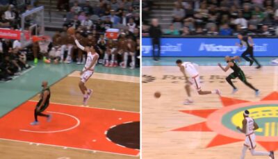 NBA – 1 dribble en 14 mètres : le dunk de Wembanyama qui choque les fans ! (vidéo)