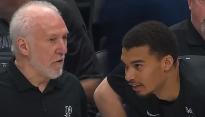 Gregg Popovich et Victor Wembanyama