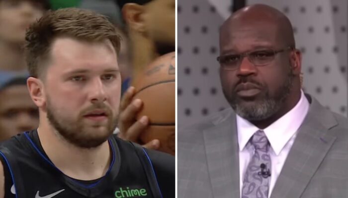 NBA Luka Doncic et Shaquille O'Neal