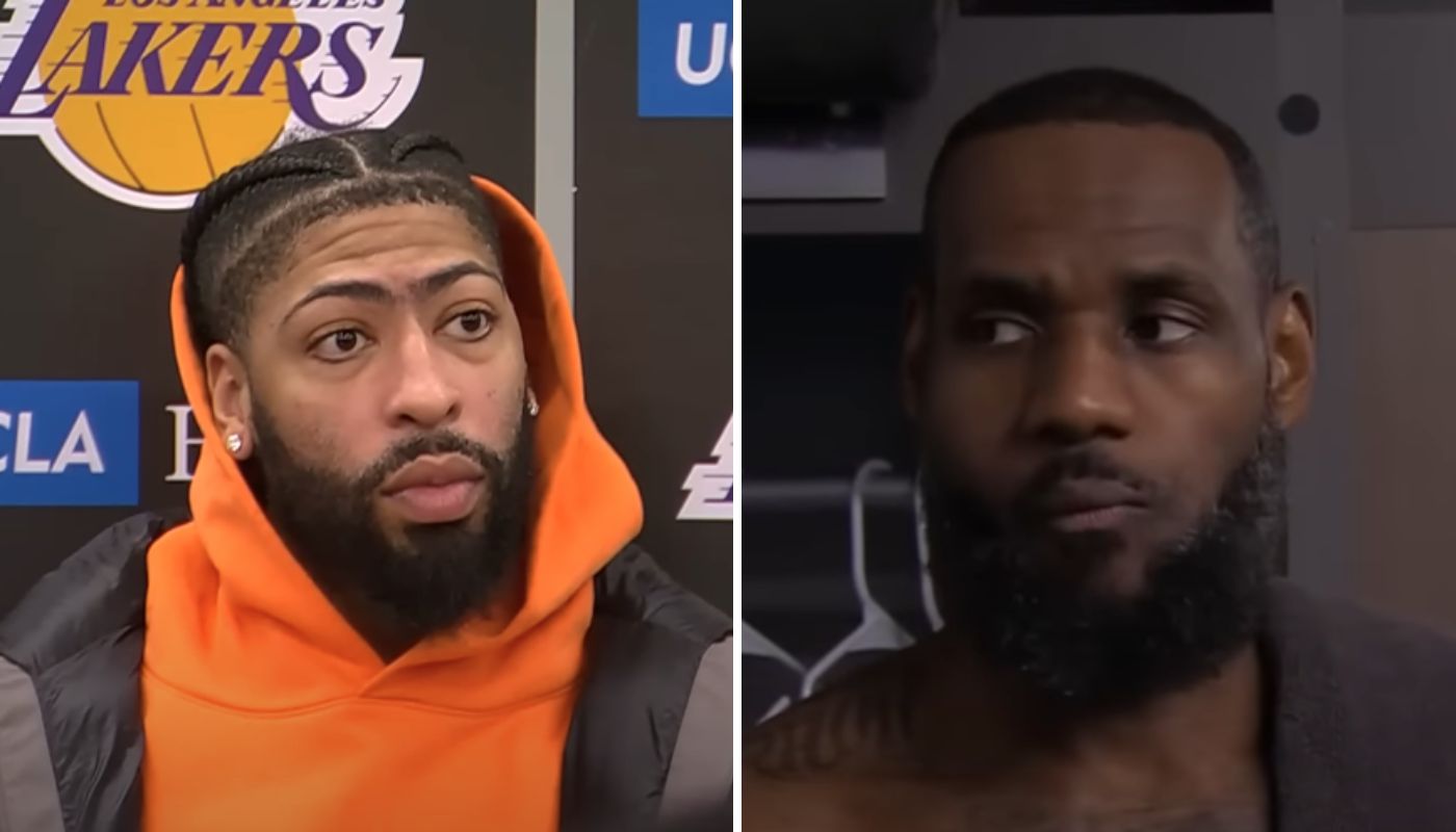 Les stars NBA Anthony Davis et LeBron James