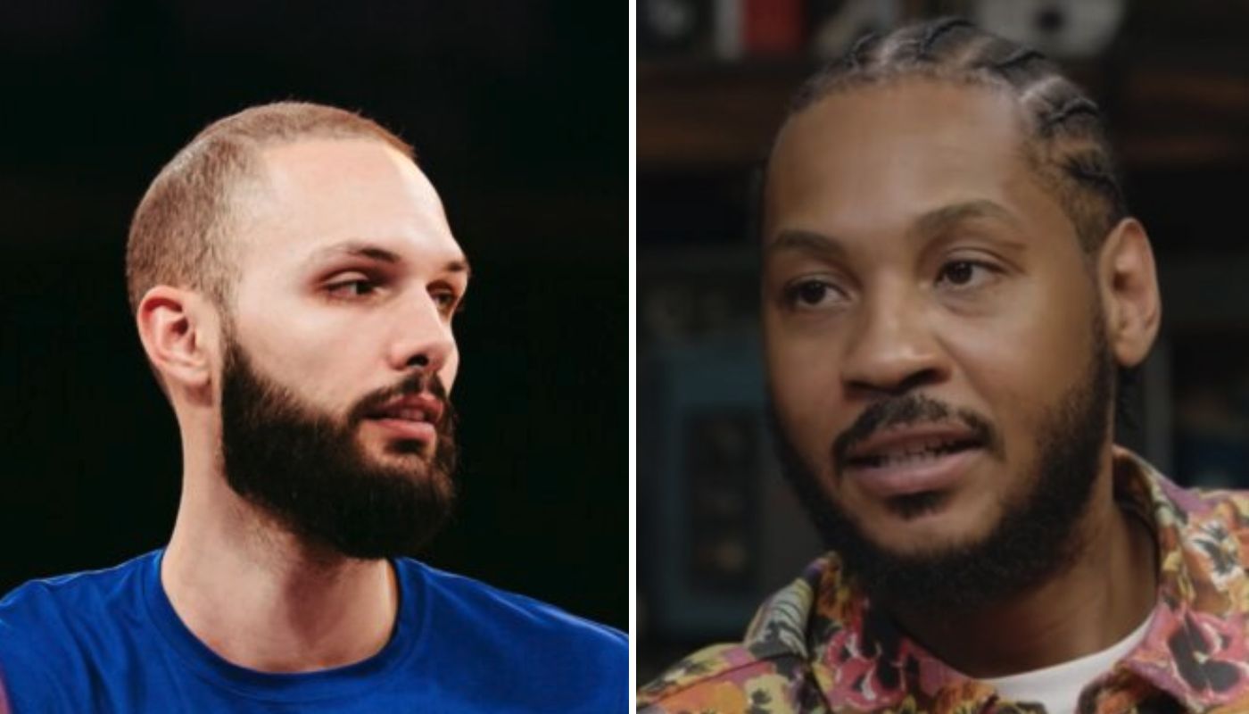 Evan Fournier et Carmelo Anthony