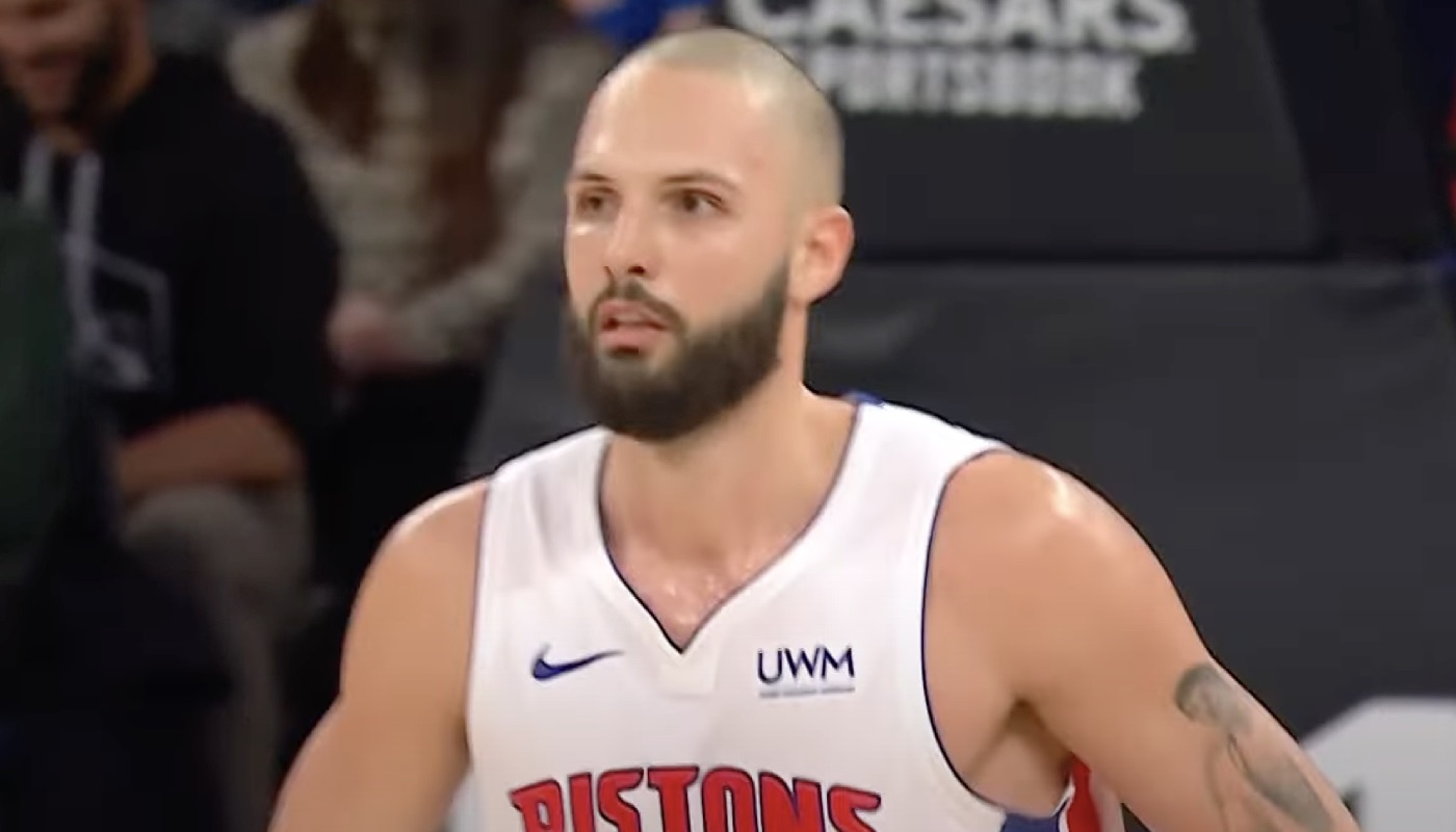 Le joueur NBA français des Detroit Pistons, Evan Fournier