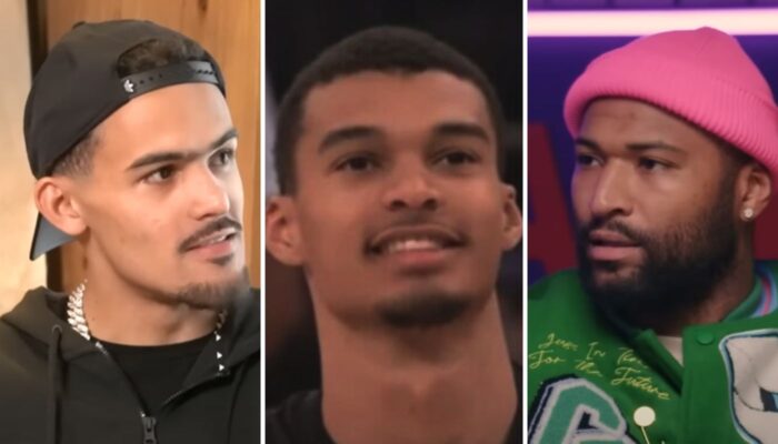 Trae Young, Victor Wembanyama et DeMarcus Cousins