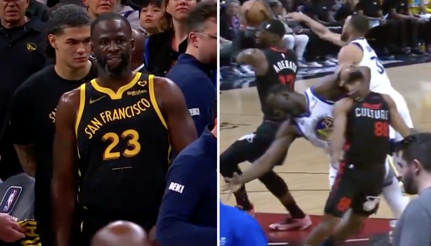 Draymond Green a encore fait une vilaine faute sur Patty Mills lors de Warriors vs heat