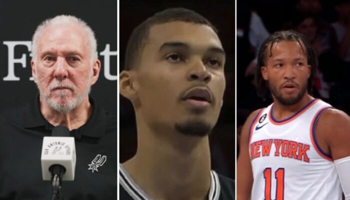 NBA Gregg Popovich, Victor Wembanyama et Jalen Brunson