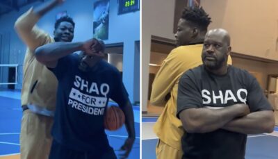 NBA – Shaquille O’Neal (2m16) ridiculisé par le monstre Big Naija (2m41) !