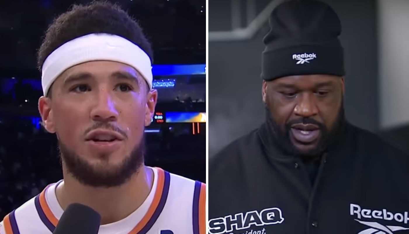 Devin Booker des Suns et Shaquille O'Neal