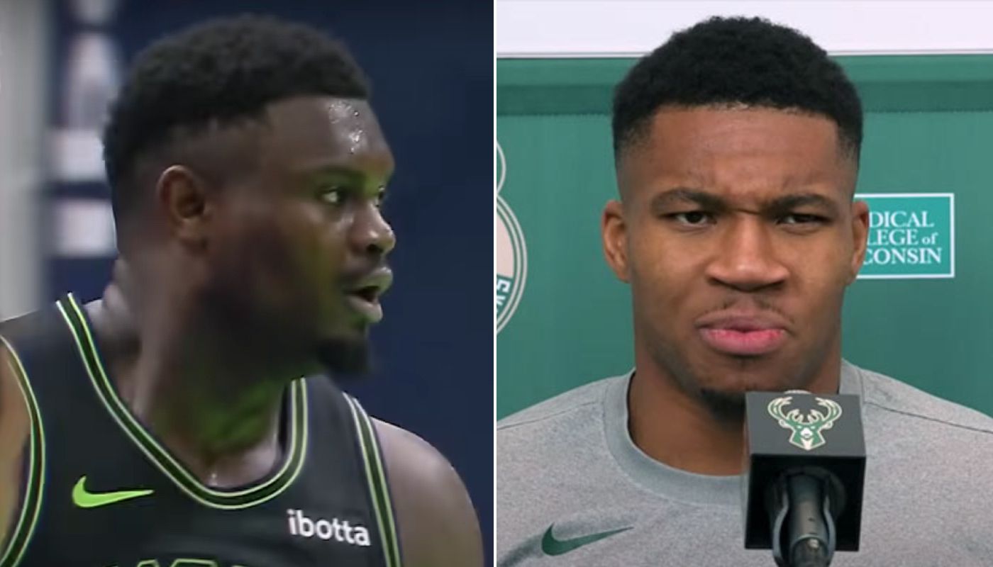 NBA Zion Williamson et Giannis Antetokounmpo