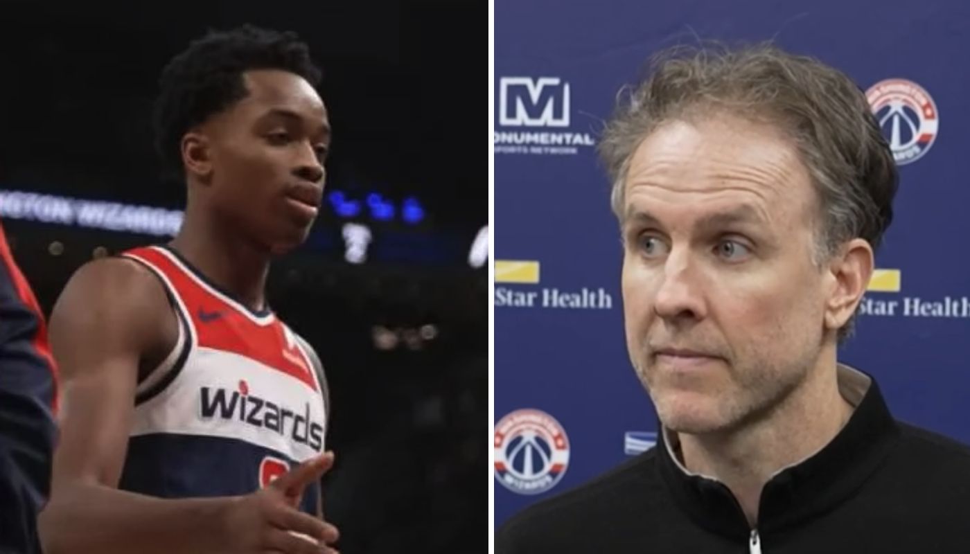 Bilal Coulibaly et son coach aux Wizards, Brian Keefe