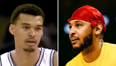 NBA – Après l’avoir adoubé, Carmelo Anthony snobe Wemby et fait polémique !