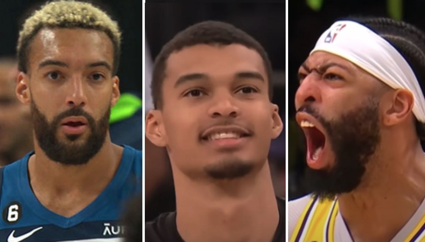 Rudy Gobert, Victor Wembanyama et Anthony Davis