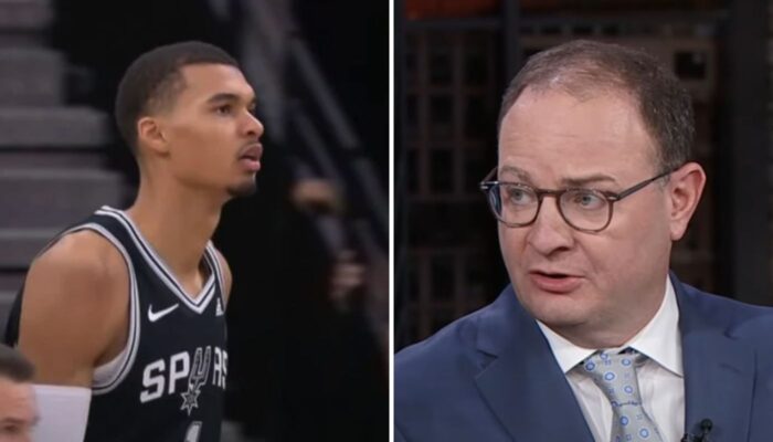 Victor Wembanyama et Adrian Wojnarowski