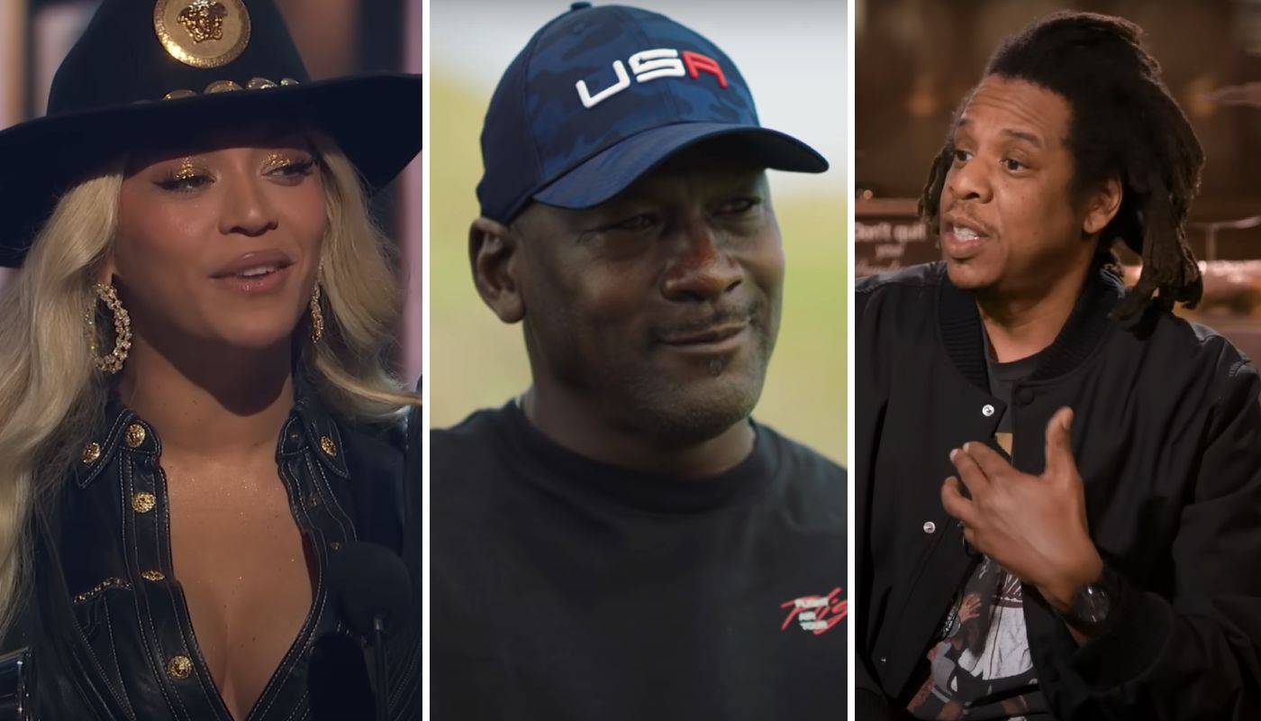 Les légendes de la musique Jay-Z et Beyoncé, ainsi que Michael Jordan