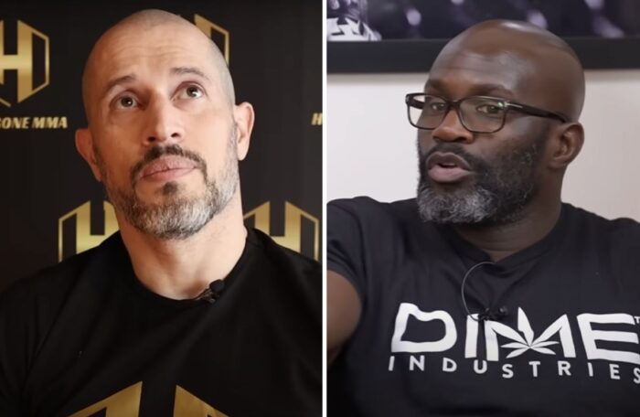 GregMMA, combattant et youtubeur populaire, et CHeick Kongo, légende française à l'UFC