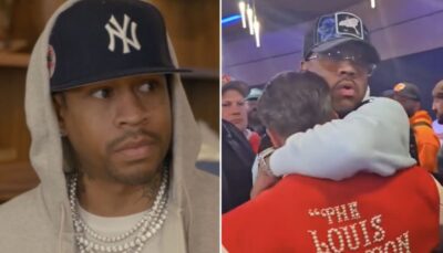 NBA – En plein Knicks/Sixers, la séquence virale d’Allen Iverson avec un parrain de la mafia ! (vidéo)