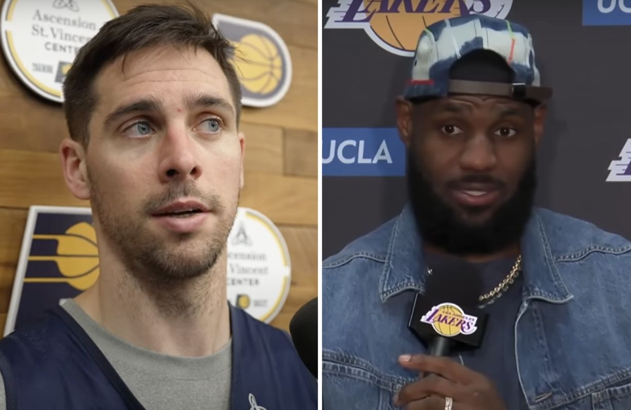 LeBron James, superstar des Lakers, et T.J. McConnell, meneur remplaçant des Pacers