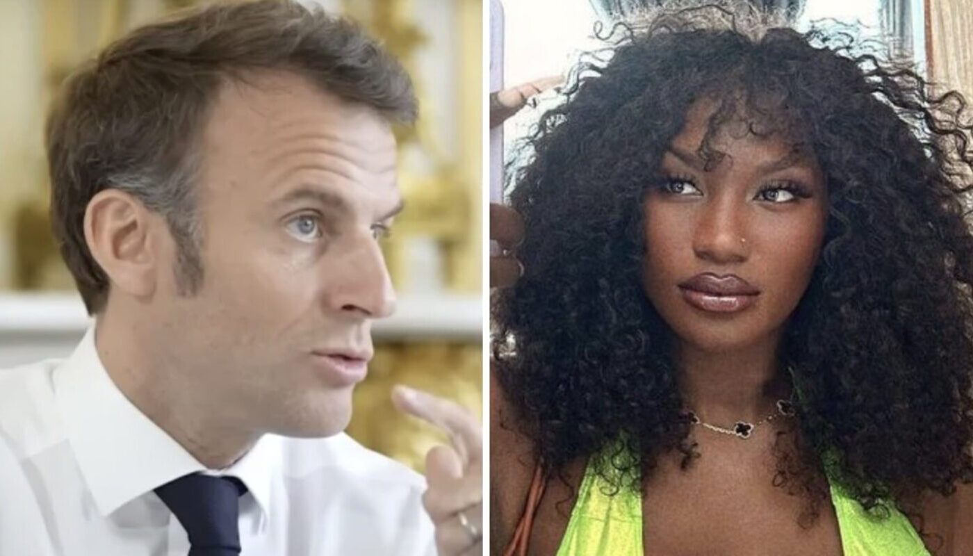 Emmanuel Macron et Aya Nakamura