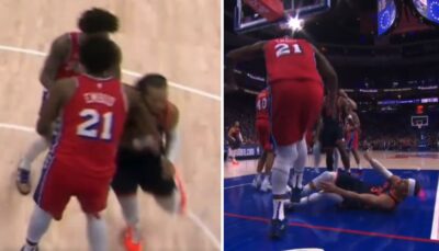 NBA – Joel Embiid encore salement accusé après son geste dans le Game 4 : « Il est tellement…