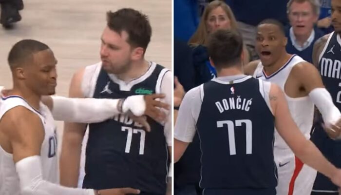 Luka Doncic et Russell Westbrook s'embrouillent