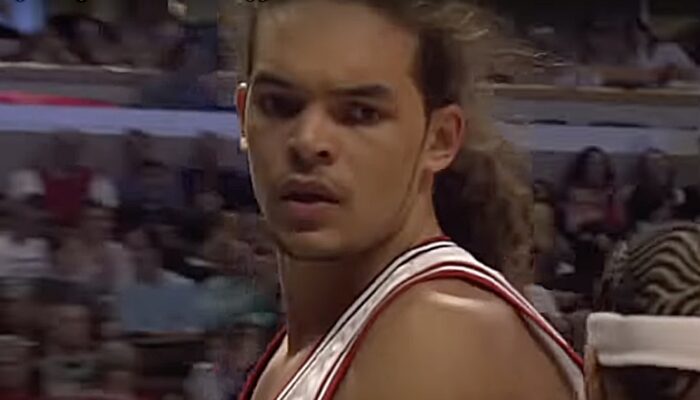 L'ancien joueur NBA français Joakim Noah, ici lors de sa première saison avec les Chicago Bulls