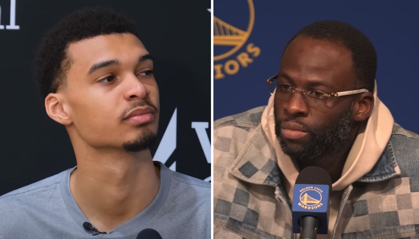 Les stars NBA Victor Wembanyama et Draymond Green