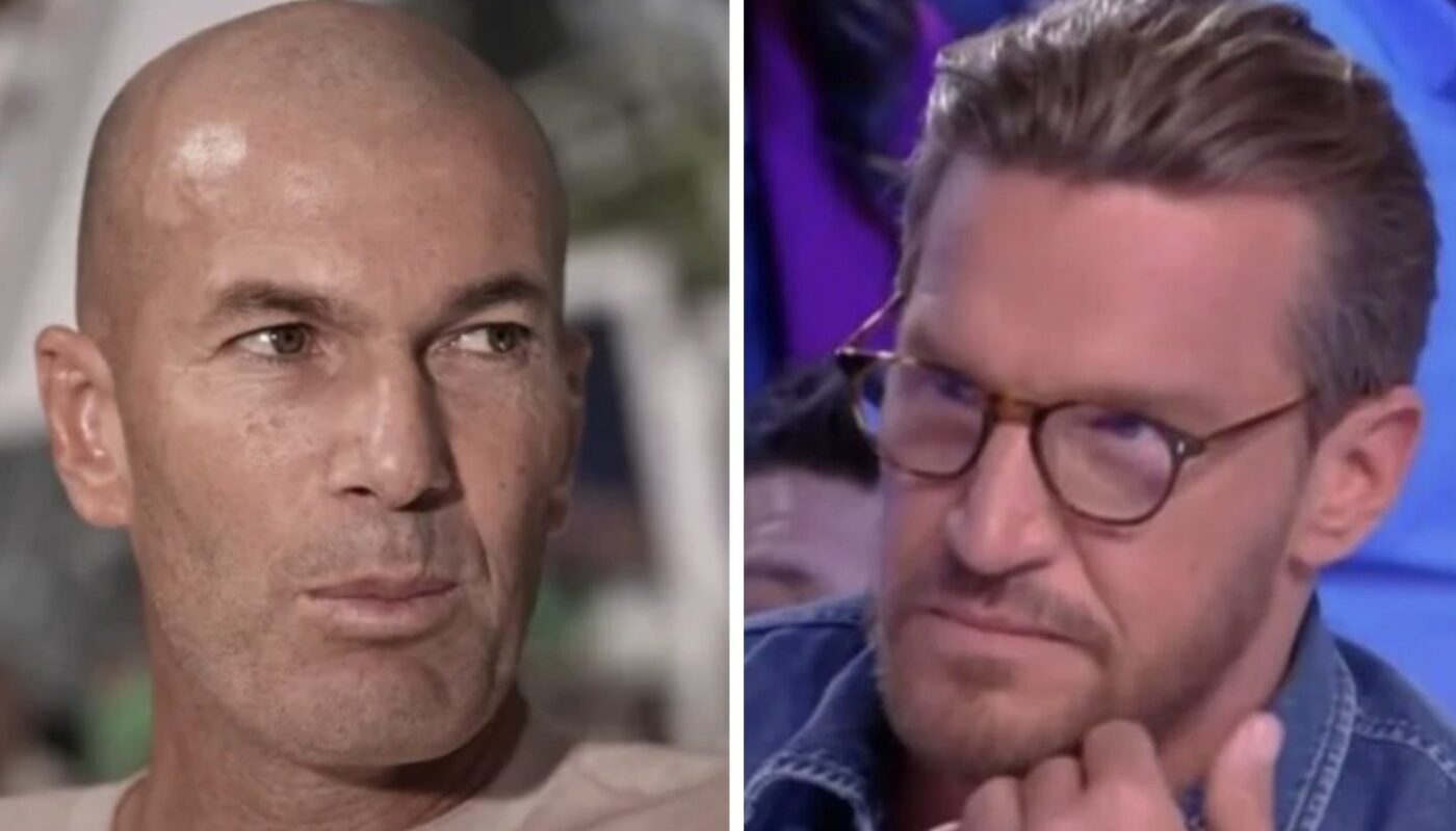 Zinedine Zidane et Benjamin Castaldi