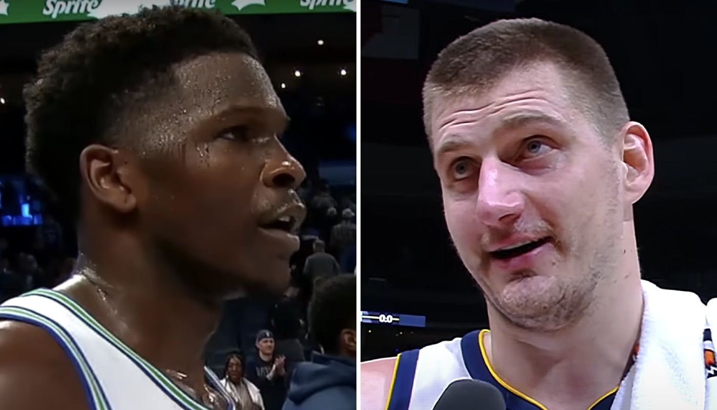 NBA Anthony Edwards et Nikola Jokic