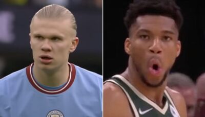 NBA – Le geste viral d’Erling Haaland pour Giannis Antetokounmpo, qui réagit cash !