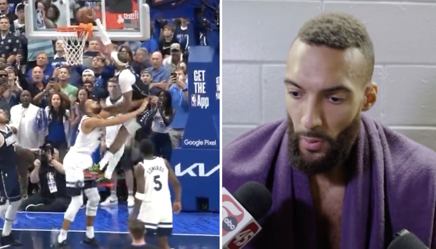 Rudy Gobert, pivot français des Timberwolves, a eu un geste déplacé sur Daniel Gafford des Mavericks