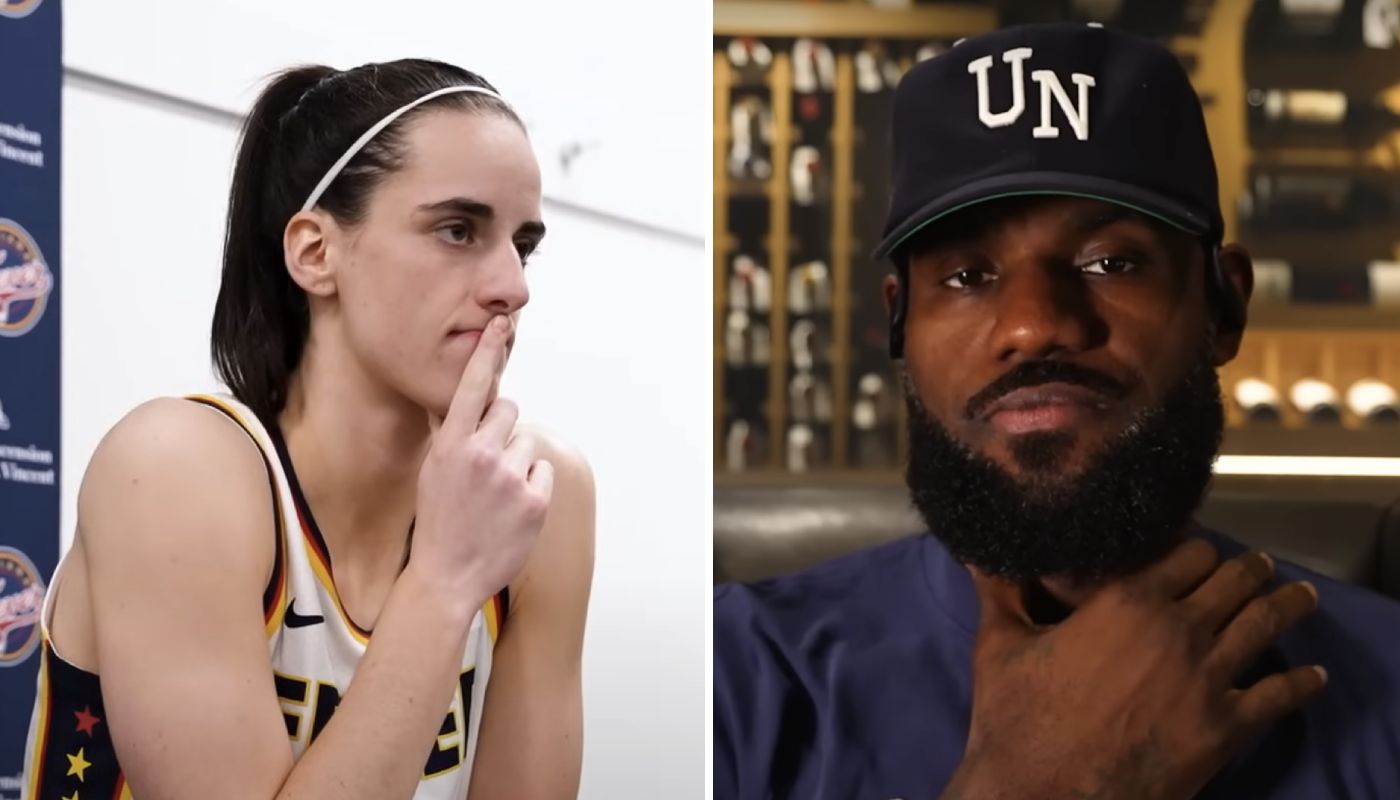 LeBron James des Lakers en NBA et la superstar WNBA du Fever Caitlin Clark