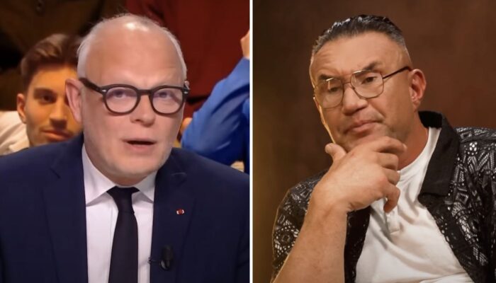 Édouard Philippe, maire du Havre et probable candidat à l'élection présidentielle, et Jérôme Le Banner, légende des sports de combat en France