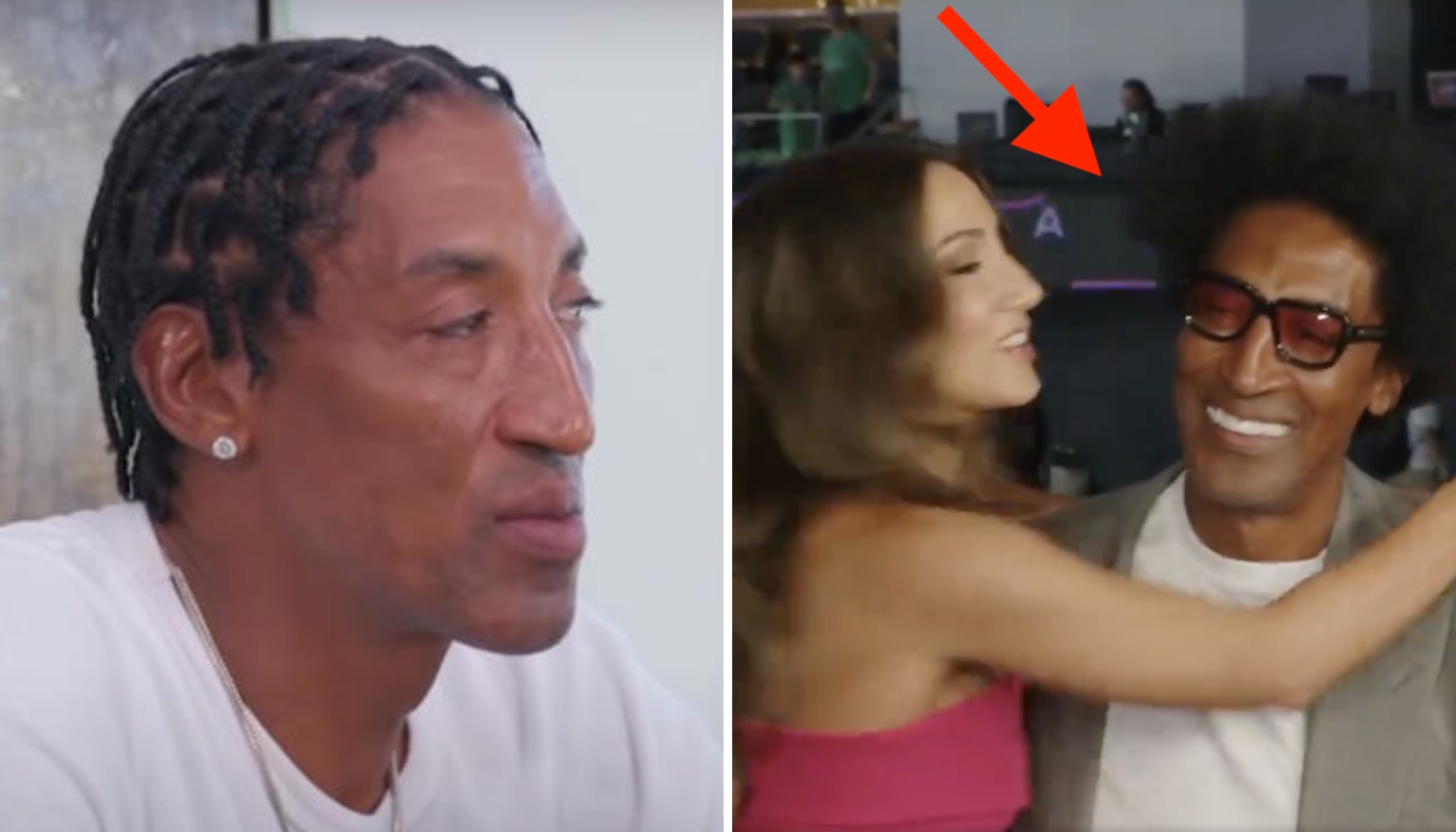 La légende NBA Scottie Pippen (gauche) a été reçue chaleureusement lors d'un match d'EuroLeague