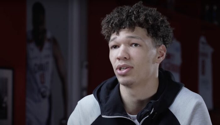 Le joueur NBA français Tidjane Salaün