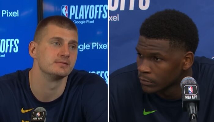Nikola Jokic et Anthony Edwards