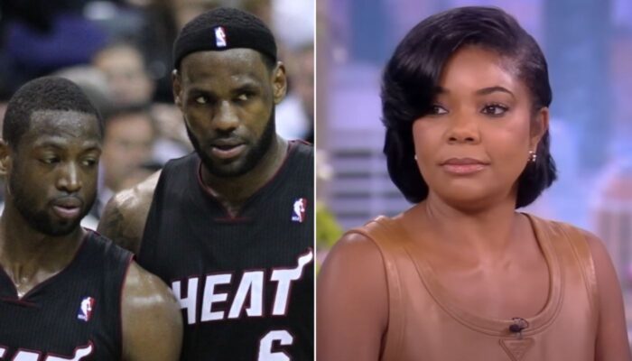 NBA LeBron James, Dwyane Wade et Gabrielle Union