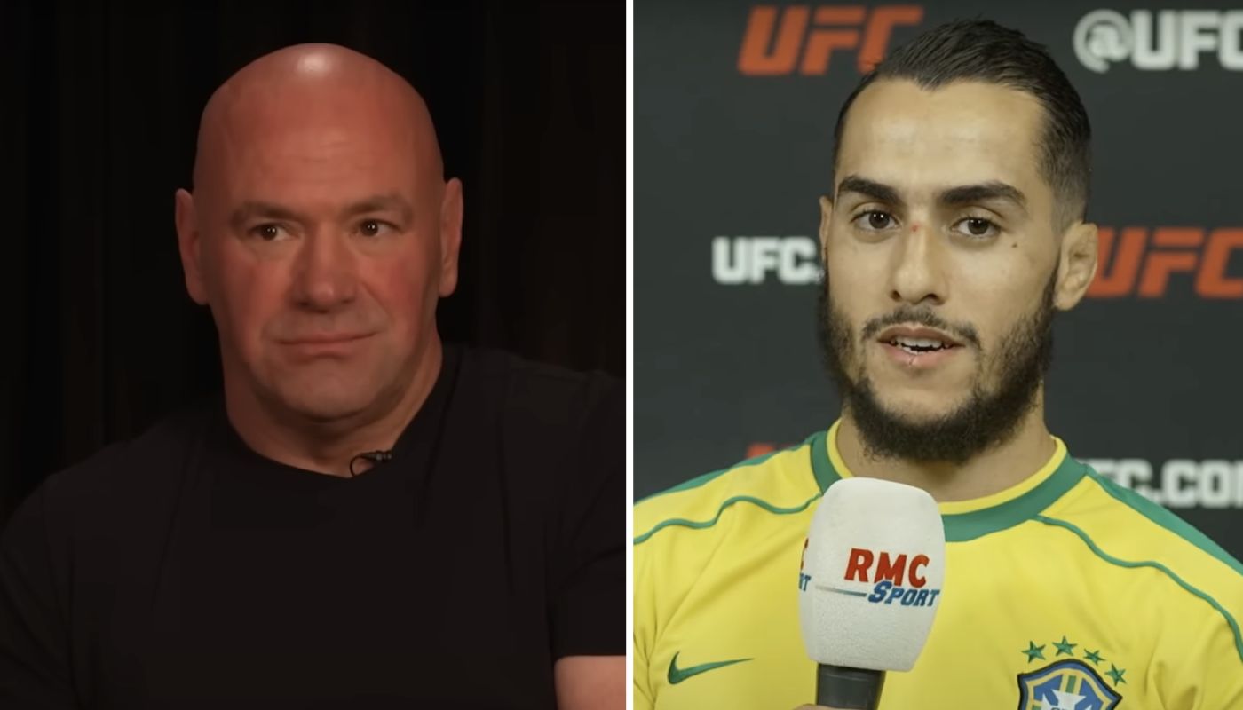 Dana White et le combattant UFC Français Yanis Ghemmouri