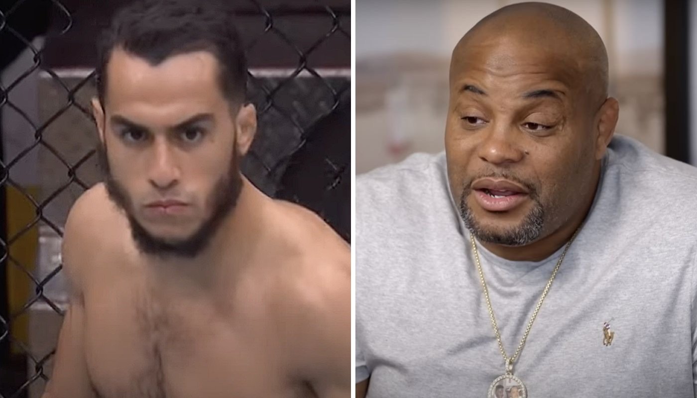 Le combattant UFC français Yanis Ghemmouri (gauche) et la légende Daniel Cormier (droite)