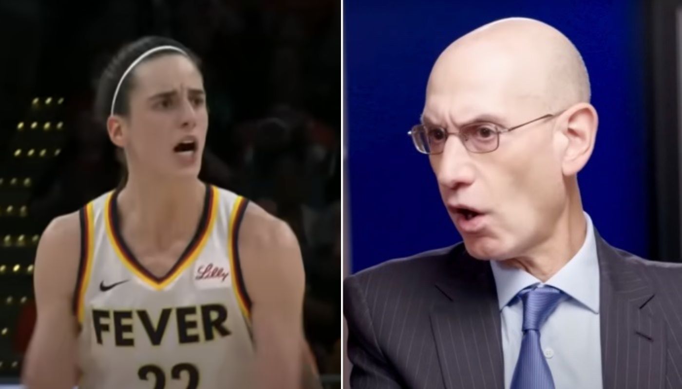 WNBA Caitlin Clark et Adam Silver