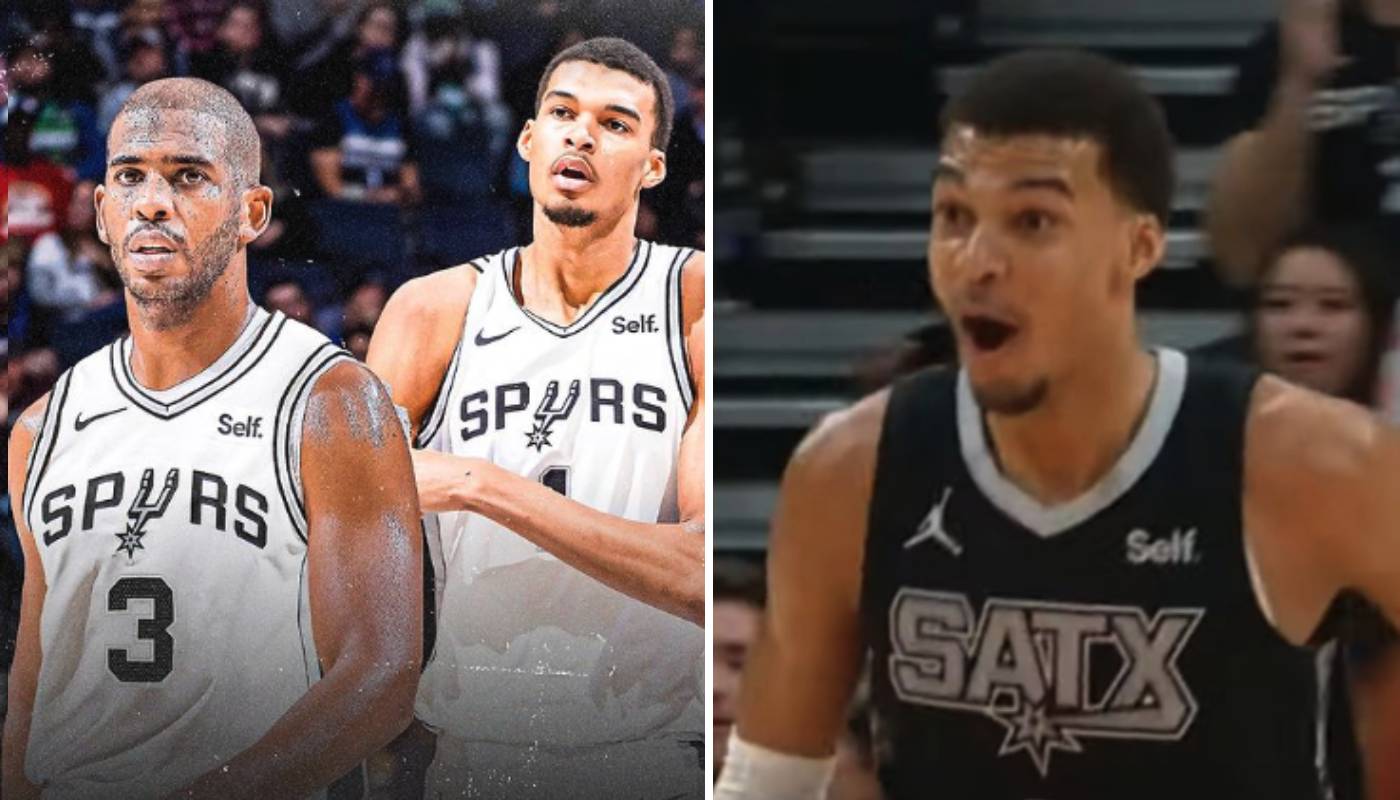 Chris Paul et Victor Wembanyama, coéquipiers aux Spurs