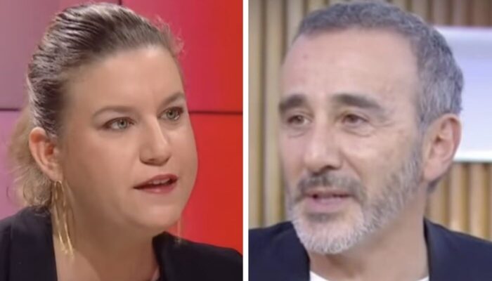 Mathilde Panot et Elie Semoun