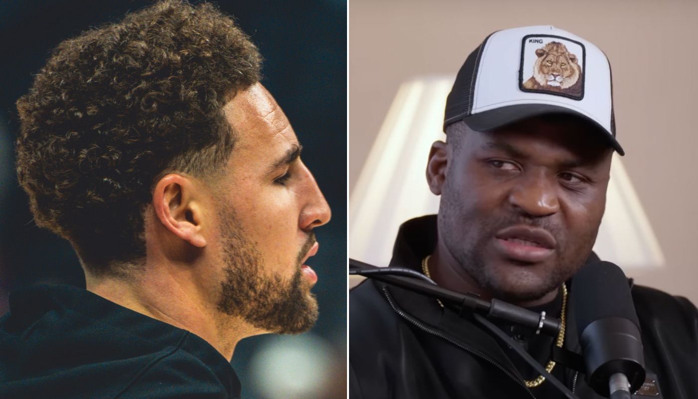 Klay Thompson et Francis Ngannou