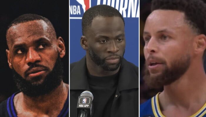 LeBron James, Draymond Green et Stephen Curry