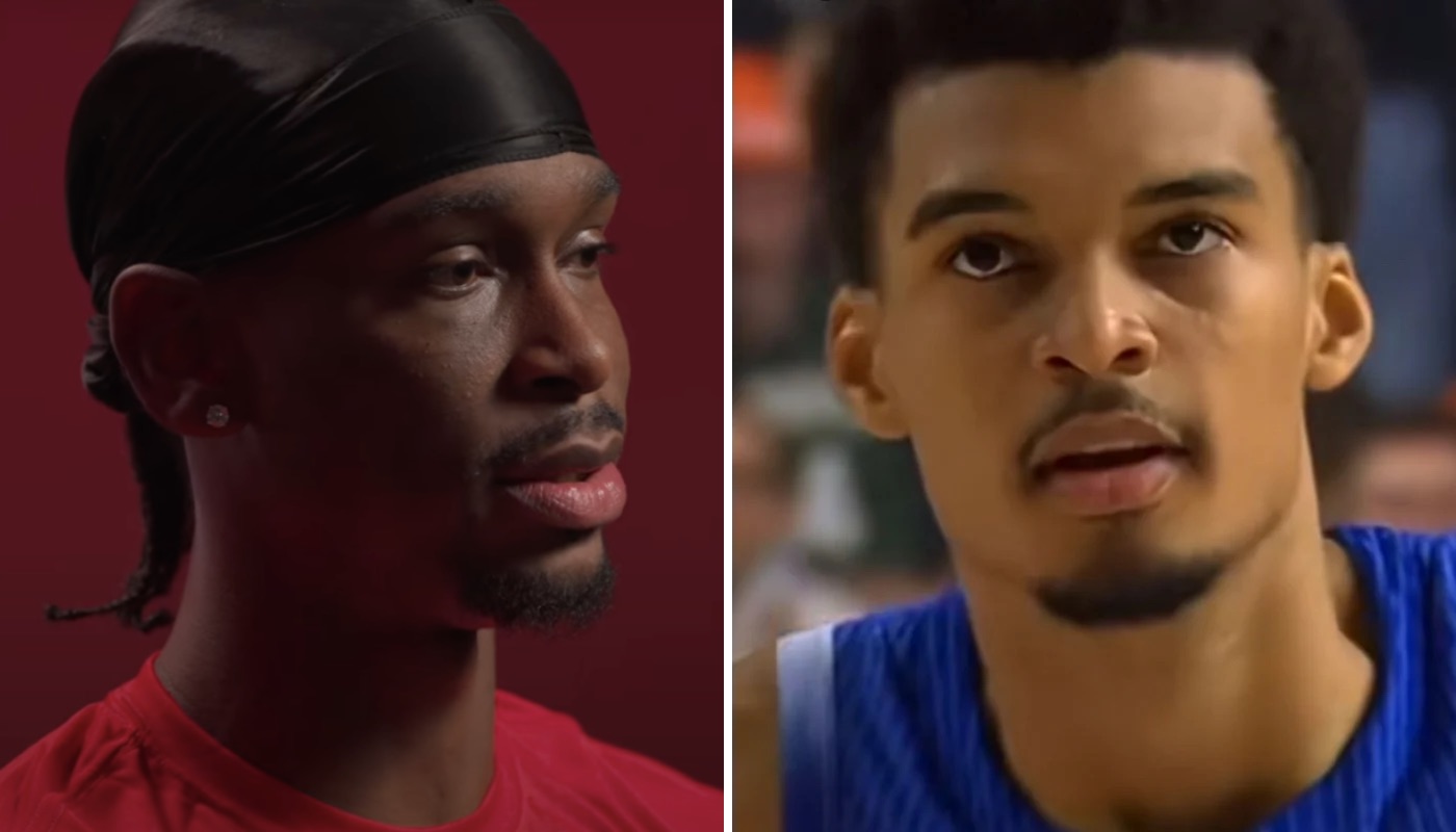 La star canadienne Shai Gilgeous-Alexander (gauche) et l'intérieur français Victor Wembanyama (droite)